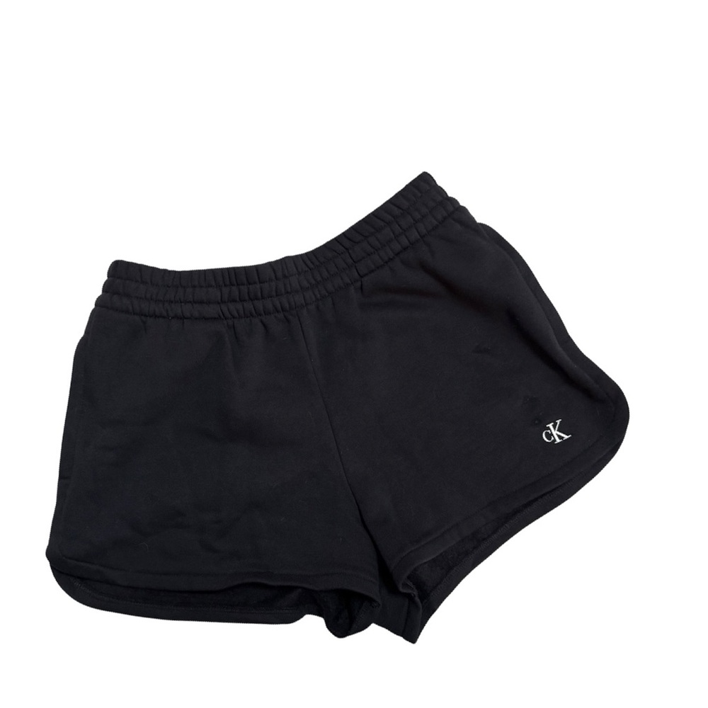 Calvin Klein Black Lounge Shorts NWT Minimal CK Logo Athleisure Size M - Picture 2 of 5